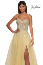 La Femme Dress 32646 - Pale Yellow