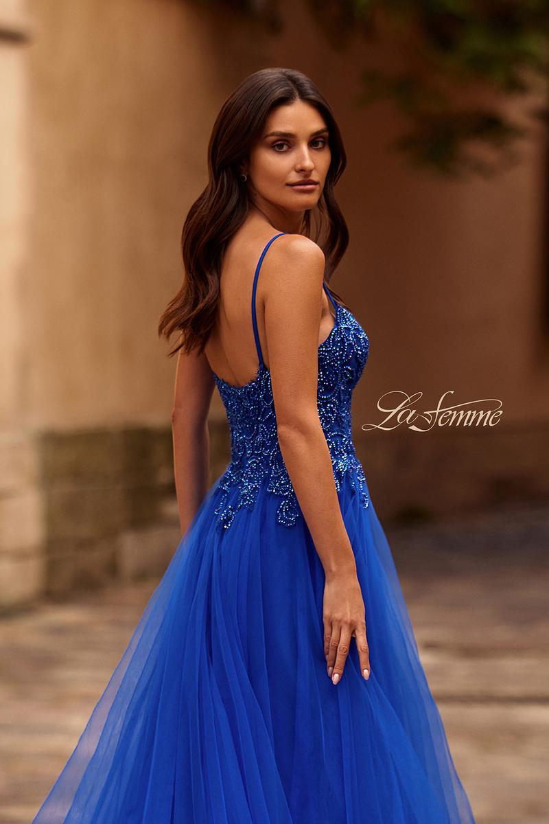 La Femme Dress 32646 - Royal Blue
