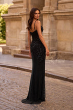 La Femme Dress 32648 - Black