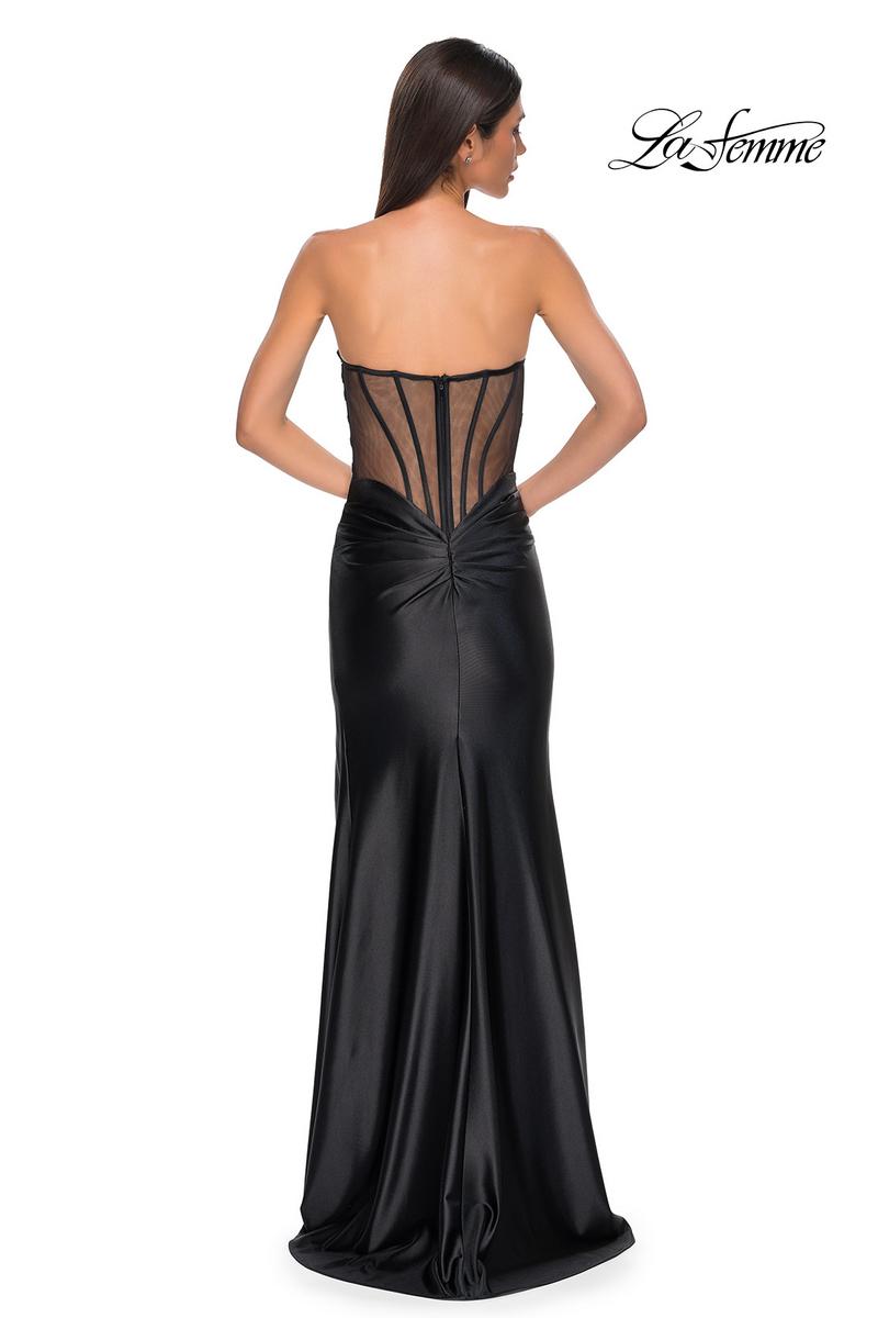 La Femme Dress 32649 - Black
