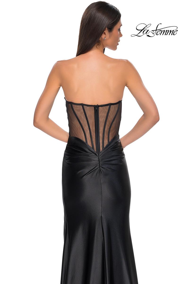 La Femme Dress 32649 - Black