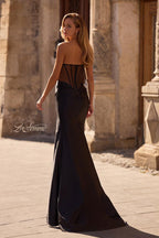 La Femme Dress 32649 - Black