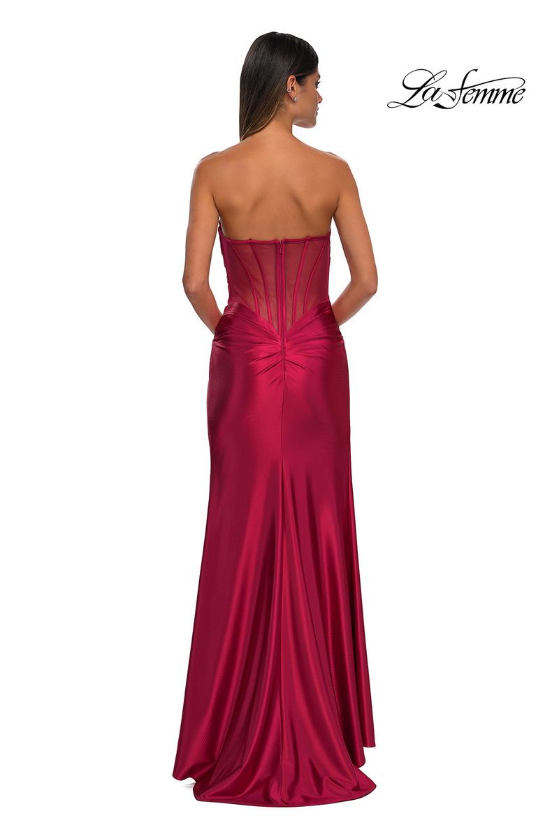 La Femme Dress 32649 - Deep Red