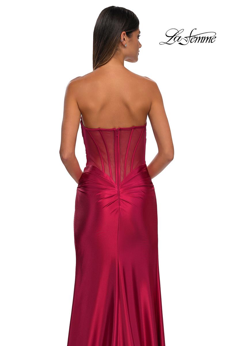 La Femme Dress 32649 - Deep Red