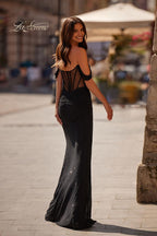 La Femme Dress 32650 - Black