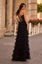 La Femme Dress 32655 - Black