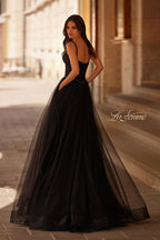 La Femme Dress 32656 - Black