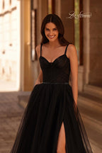 La Femme Dress 32656 - Black