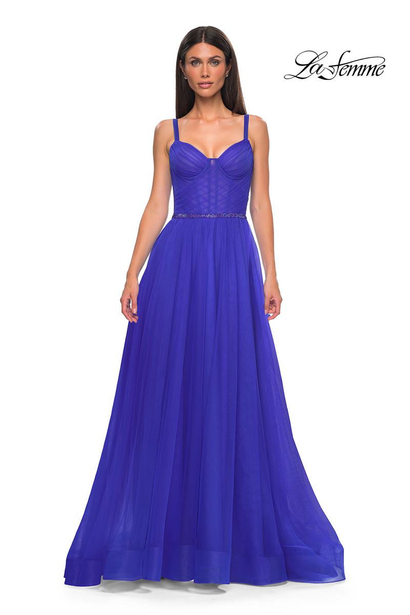 La Femme Dress 32656 - Royal Blue