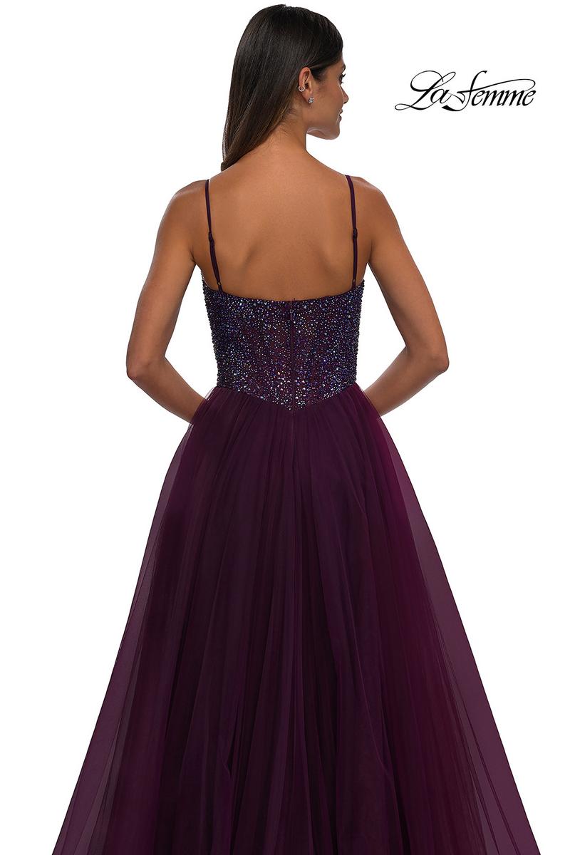 La Femme Dress 32668 - Dark Berry