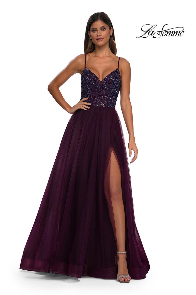 La Femme Dress 32668 - Dark Teal