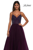 La Femme Dress 32668 - Dark Berry