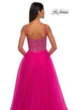 La Femme Dress 32668 - Hot Fuchsia