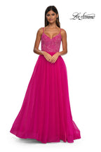 La Femme Dress 32668 - Hot Fuchsia