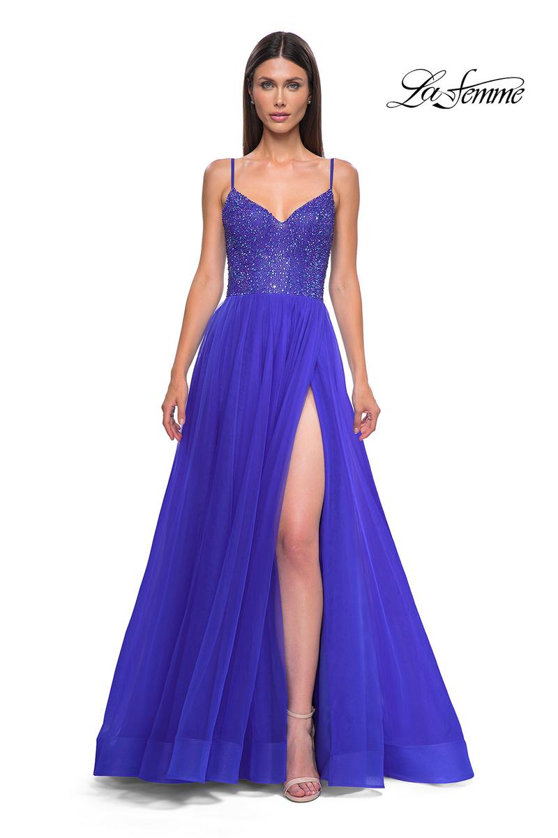 La Femme Dress 32668 - Royal Blue