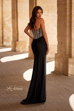 La Femme Dress 32669 - Black