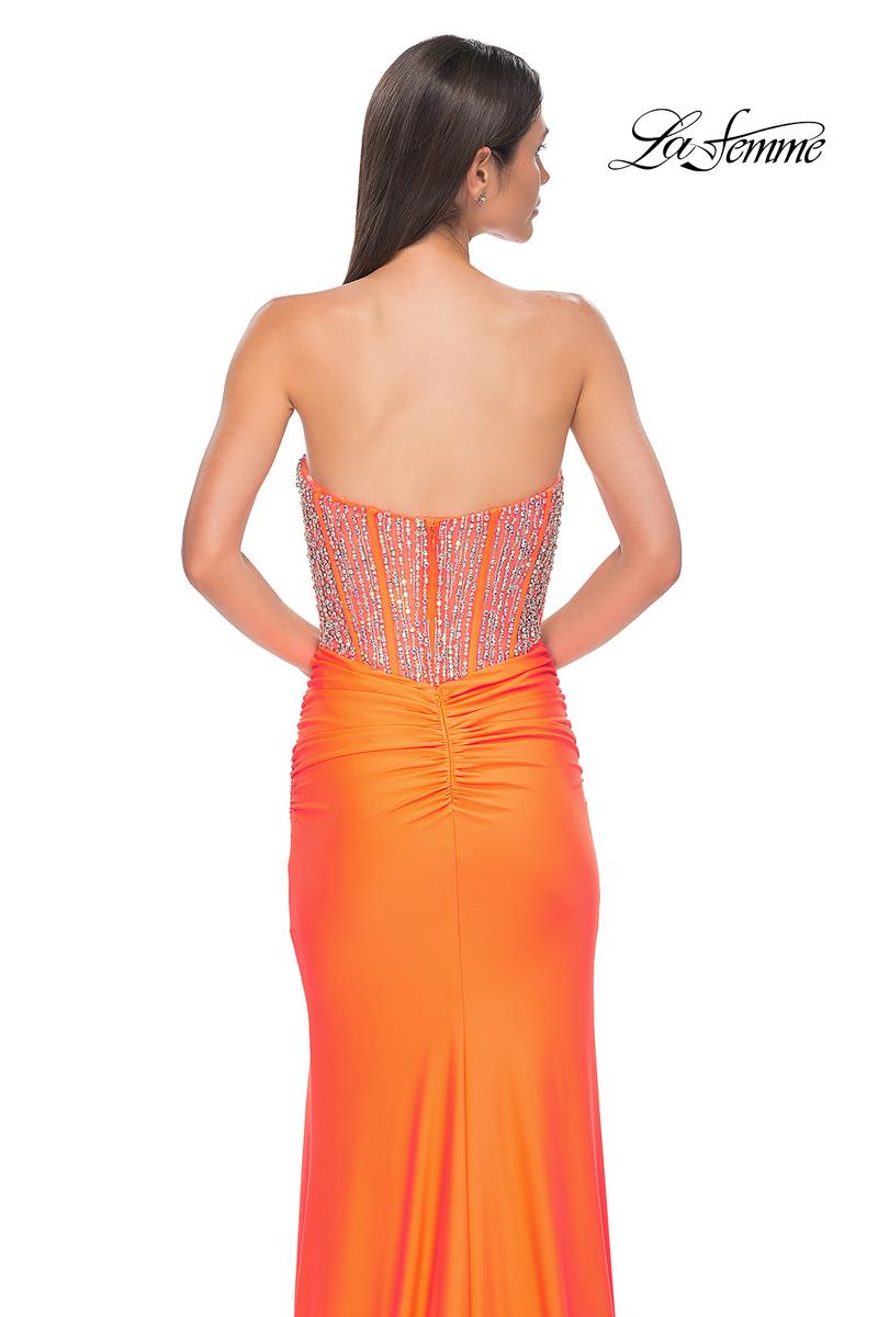 La Femme Dress 32669 - Bright Orange