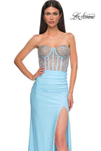 La Femme Dress 32669 - Cloud Blue