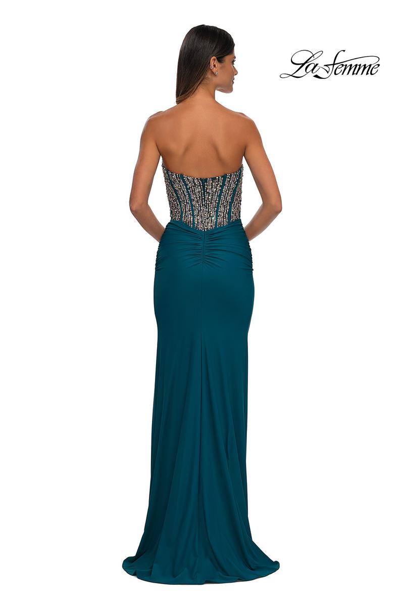 La Femme Dress 32669 - Dark Teal
