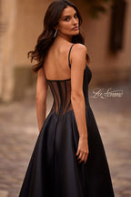 La Femme Dress 32670 - Black
