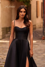 La Femme Dress 32670 - Black