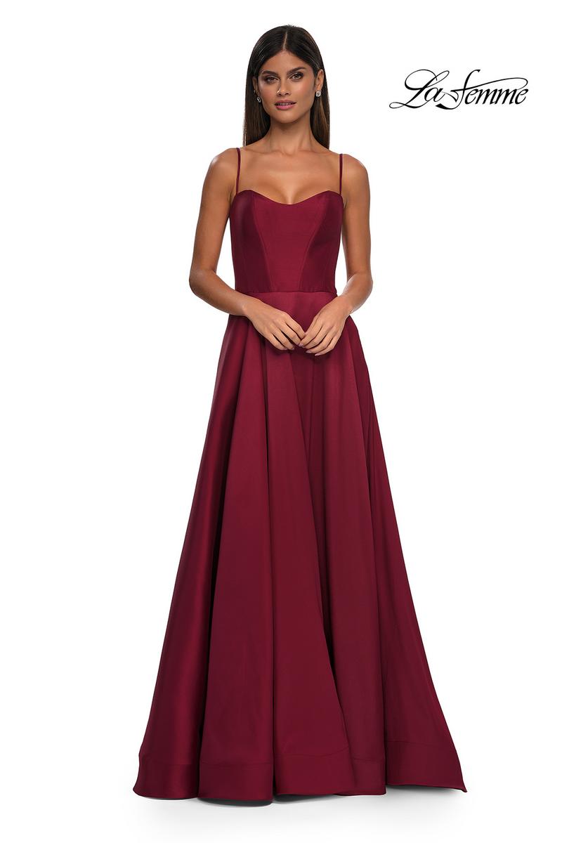 La Femme Dress 32670 - Wine