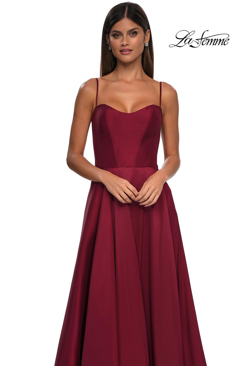 La Femme Dress 32670 - Wine