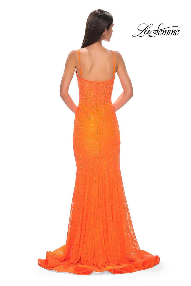 La Femme Dress 32671 - Bright Orange