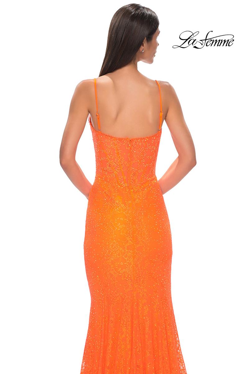 La Femme Dress 32671 - Bright Orange