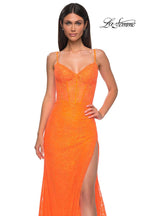 La Femme Dress 32671 - Bright Orange