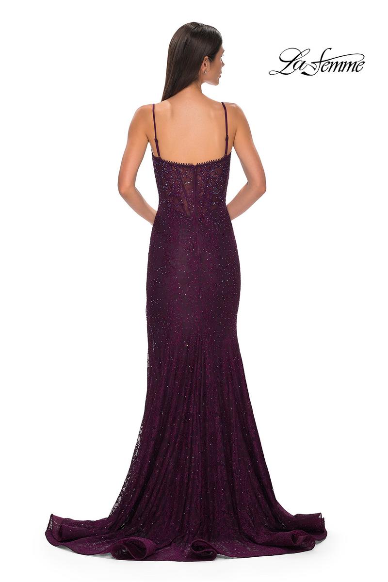 La Femme Dress 32671 - Dark Berry