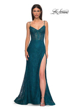 La Femme Dress 32671 - Dark Teal