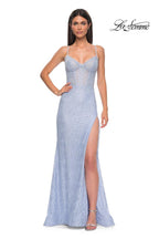 La Femme Dress 32671 - Light Periwinkle
