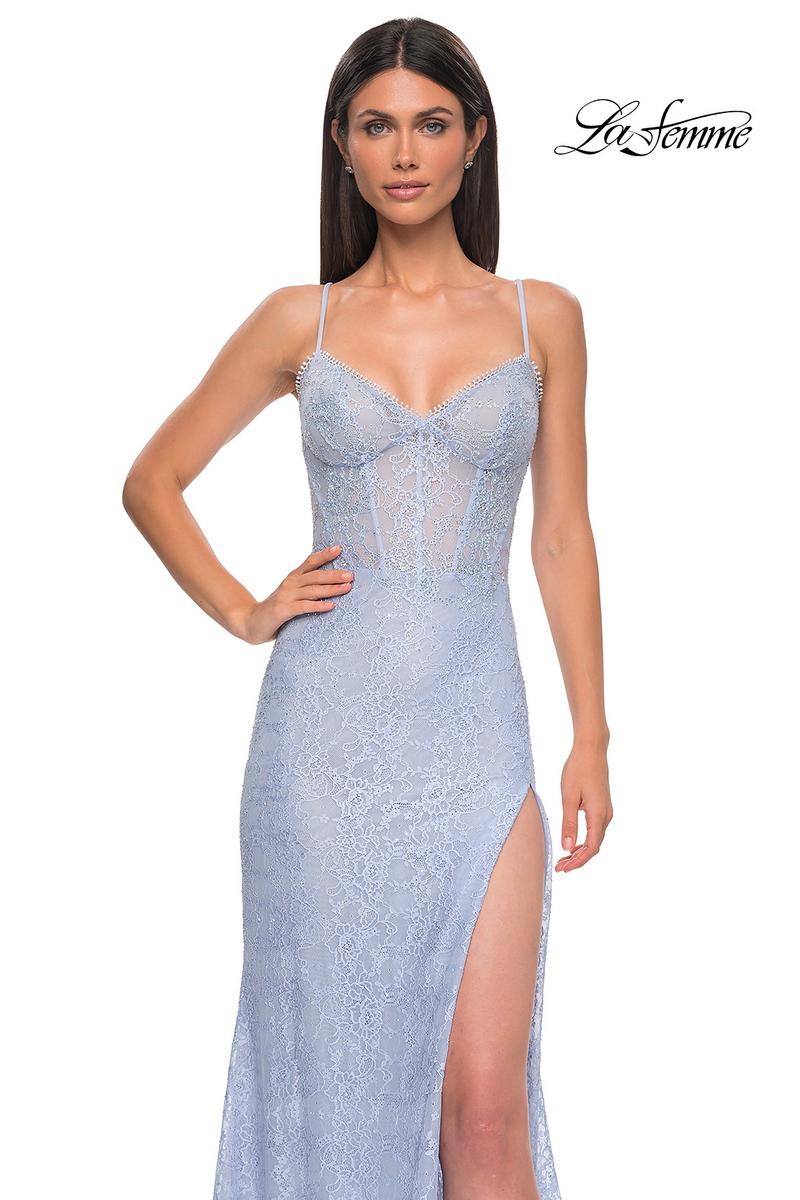 La Femme Dress 32671 - Light Periwinkle