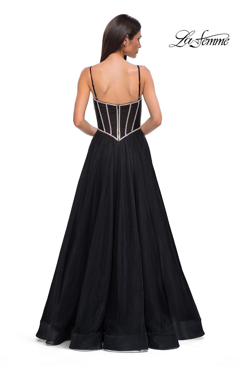 La Femme Dress 32675 - Black