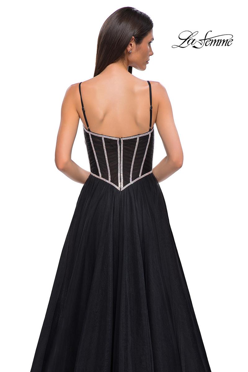 La Femme Dress 32675 - Black