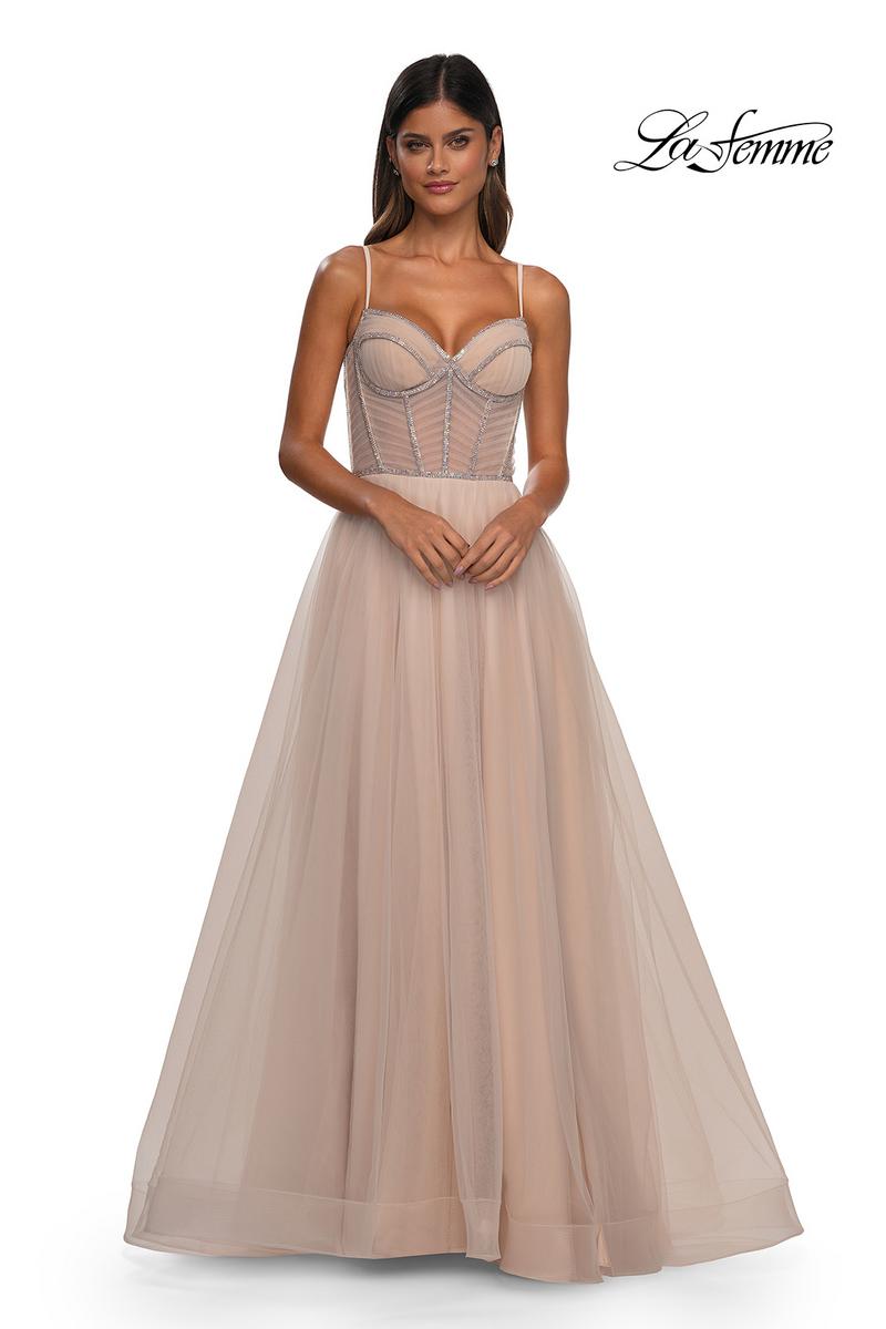 La Femme Dress 32675 - Blush