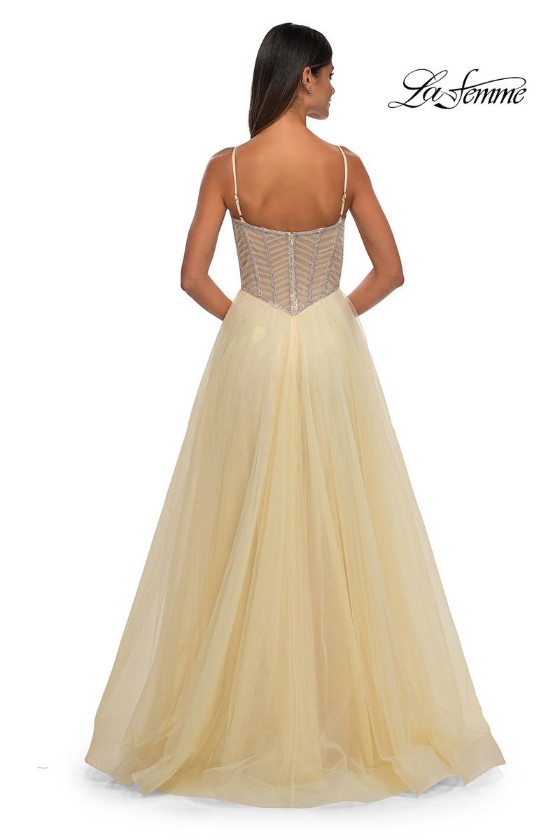 La Femme Dress 32675 - Pale Yellow