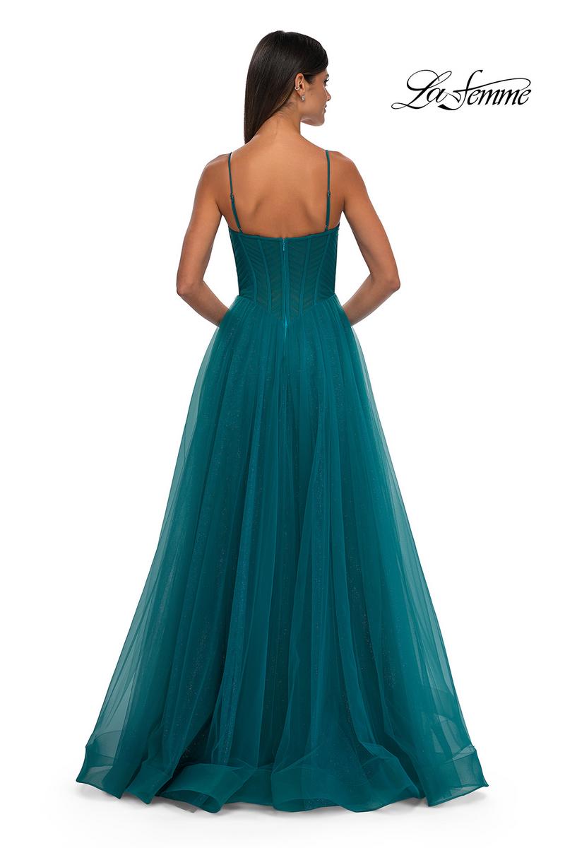 La Femme Dress 32680 - Dark Teal