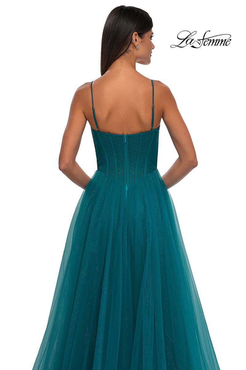 La Femme Dress 32680 - Dark Teal