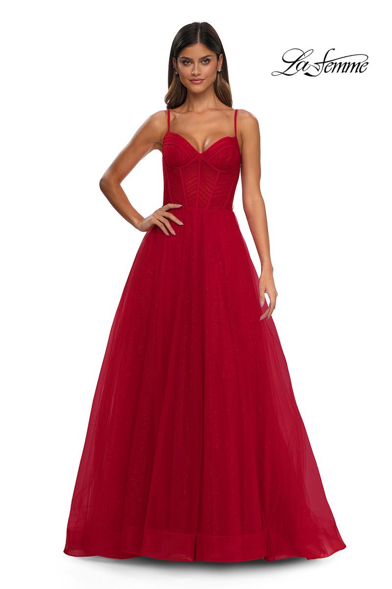 La Femme Dress 32680 - Red