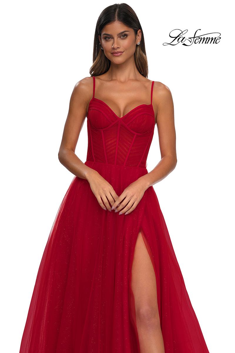 La Femme Dress 32680 - Red
