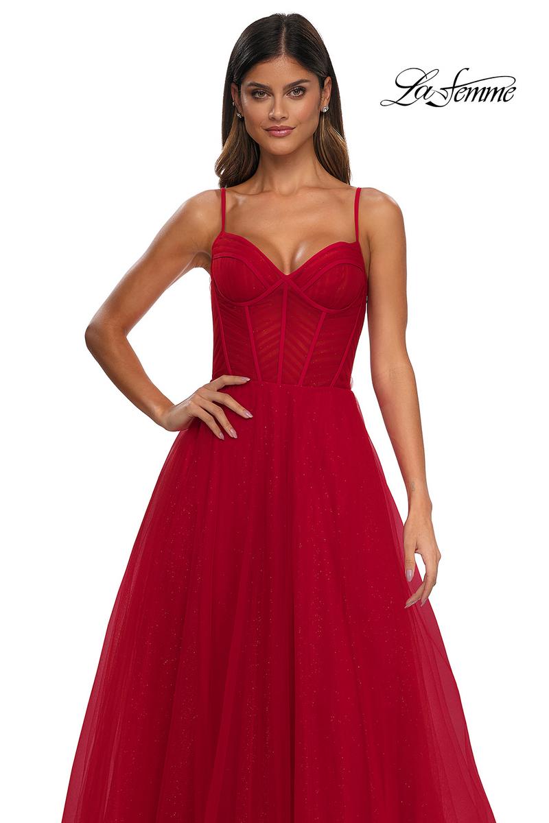 La Femme Dress 32680 - Red