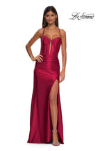 La Femme Dress 32683 - Deep Red