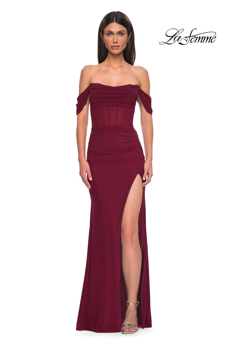 La Femme Dress 32684 - Dark Berry
