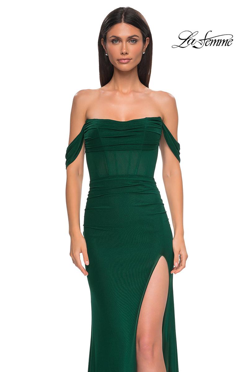 La Femme Dress 32684 - Emerald