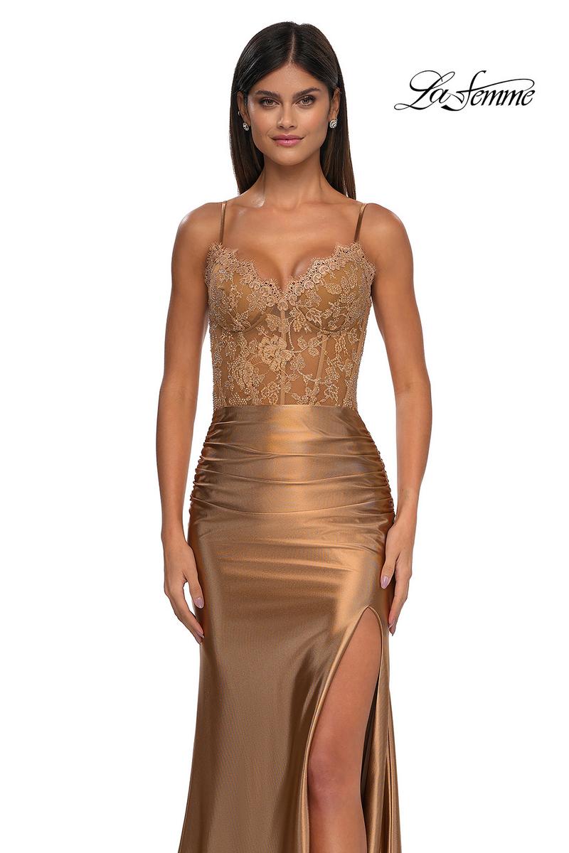 La Femme Dress 32689 - Bronze