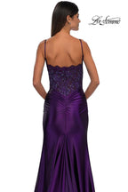 La Femme Dress 32689 - Eggplant