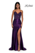 La Femme Dress 32689 - Eggplant