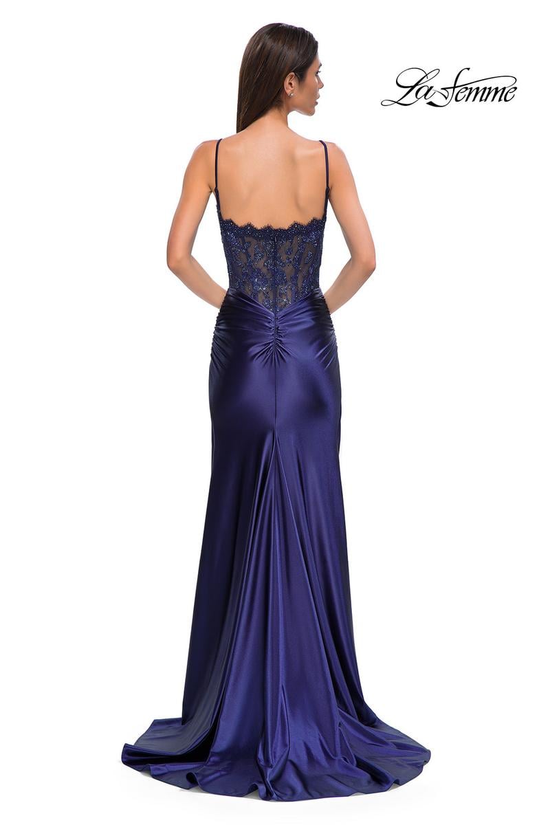 La Femme Dress 32689 - Navy